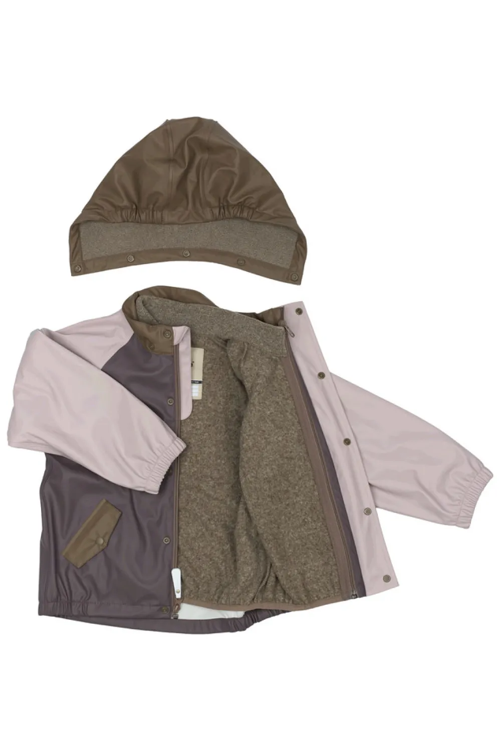 Mikk-Line Regnsæt m. Fleece - Sparrow- Regntøj