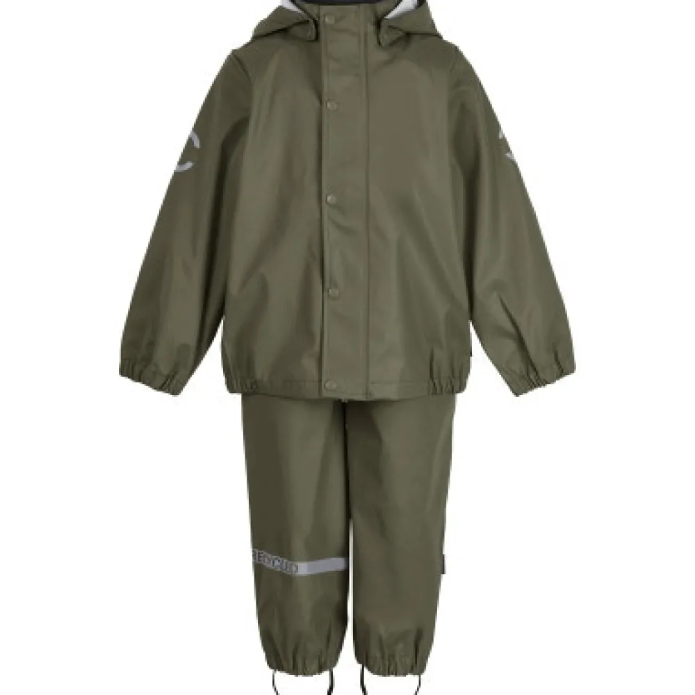 Mikk-Line Regntøj Recycled - DUSTYOLIVE- Regntøj