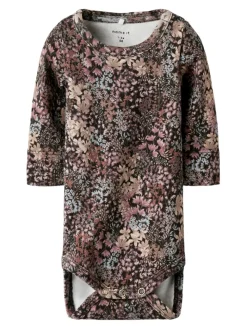 NAME IT Resa Langærmet Body - Chocolate Brown- Bodystocking Langærmet