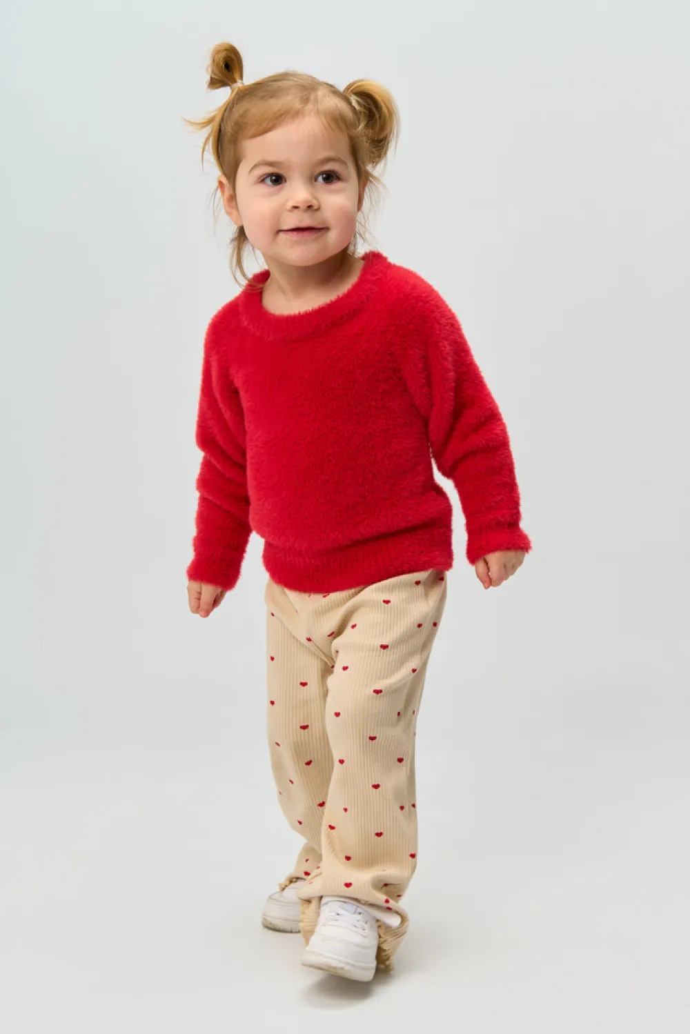 The New Siblings Rhea Wide Rib Bukser - GARDENIA- Bukser