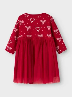 NAME IT Ri Kjole - Jester red- Juletøj|Kjoler