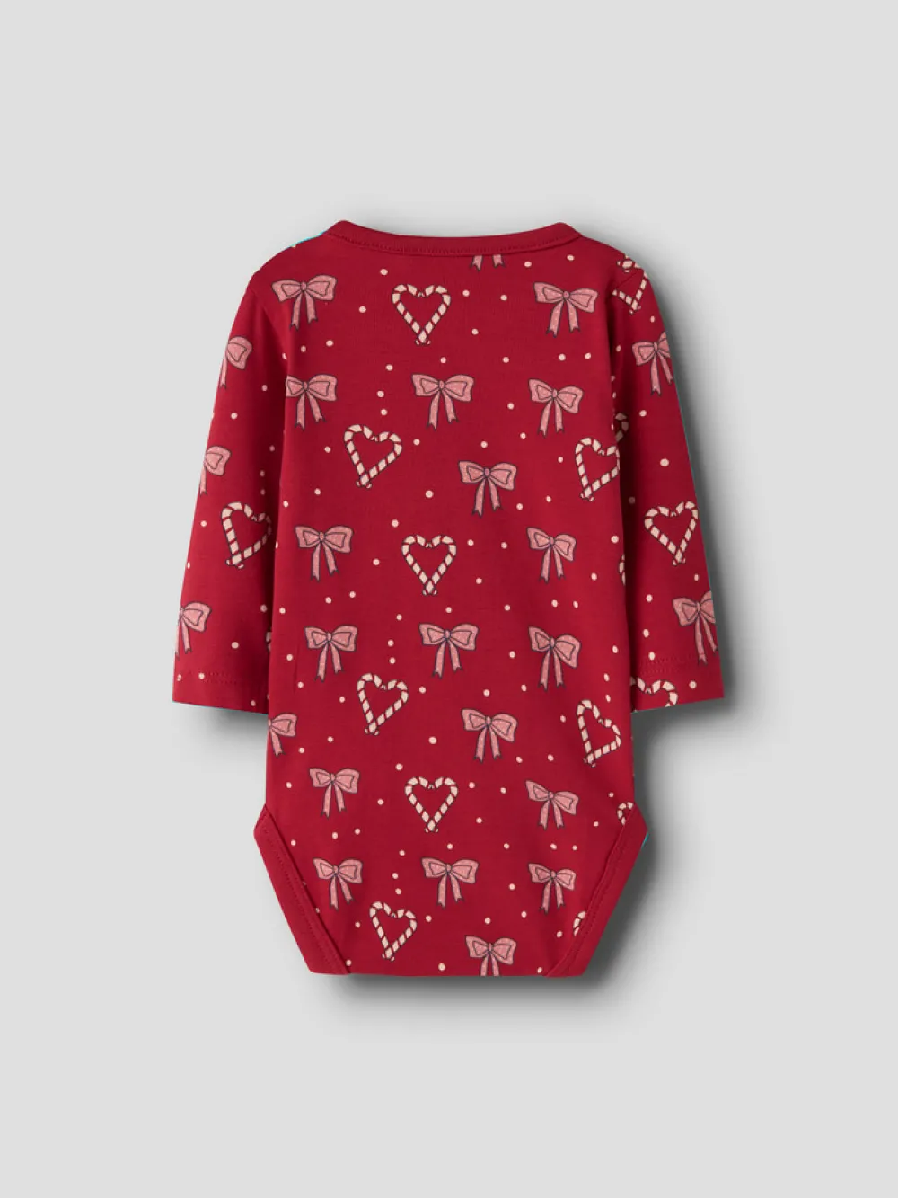 NAME IT Ri Langærmet Body - Jester Red- Bodystocking Langærmet|Juletøj
