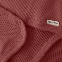 Minymo Rib Body Langærmet - 4435- Bodystocking Langærmet