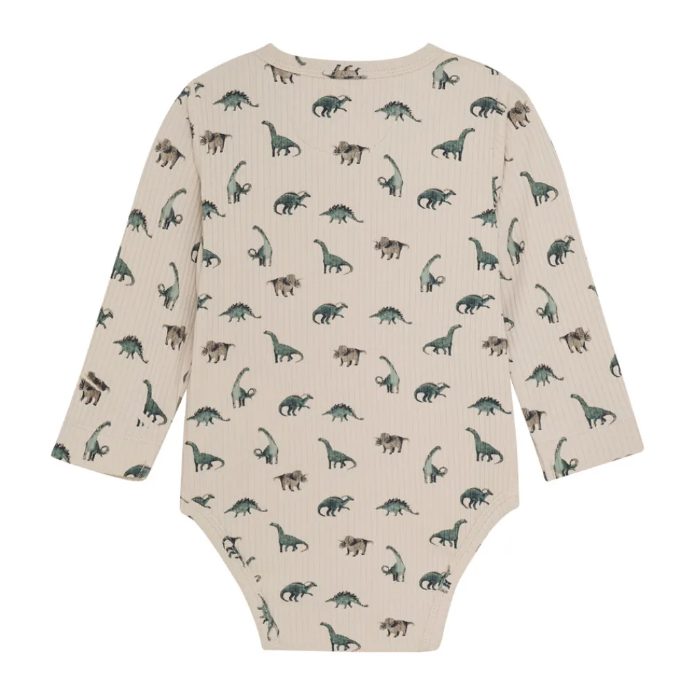 En Fant Rib Body Langærmet - 2444- Bodystocking Langærmet