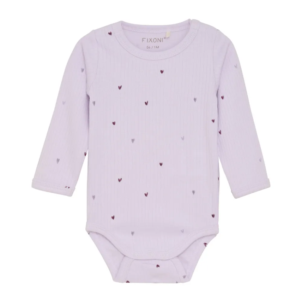 Fixoni Rib Body Langærmet - 6380- Bodystocking Langærmet