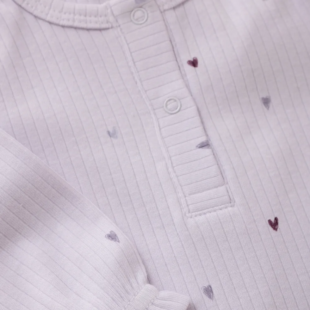 Fixoni Rib Romper Langærmet - 6380- Heldragter U. Fod