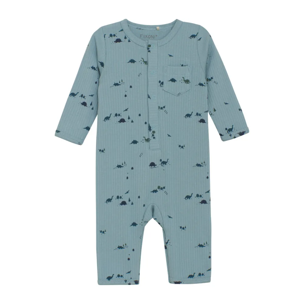Fixoni Rib Romper Langærmet - 7117- Heldragter U. Fod