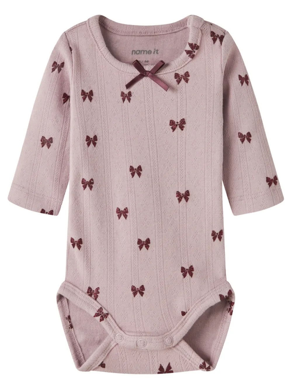 NAME IT Ribbea Langærmet Body - Keepsake Lilac- Juletøj|Bodystocking Langærmet
