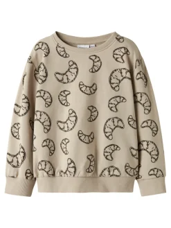 NAME IT Richie Sweatshirt - Island Fossil- Cardigans, Veste & Trøjer