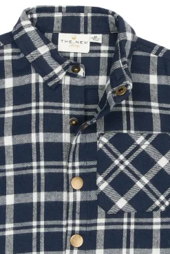 The New Siblings Riggs Flannel Skjorte - NAVYBLAZER- Skjorter