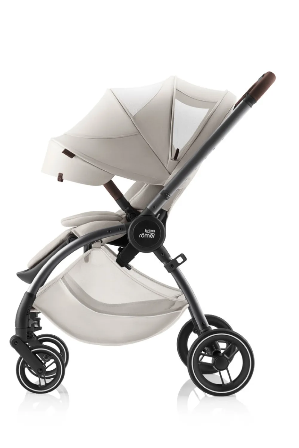 Britax Römer Rio Lux - Soft Taupe- Klapvogne Med Flade Sæder