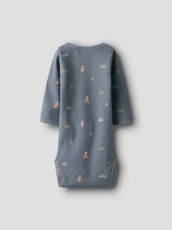 NAME IT Ritoy Langærmet Body - Flint Stone- Bodystocking Langærmet