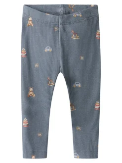 NAME IT Ritoy Long John Leggings - Flint Stone- Leggings