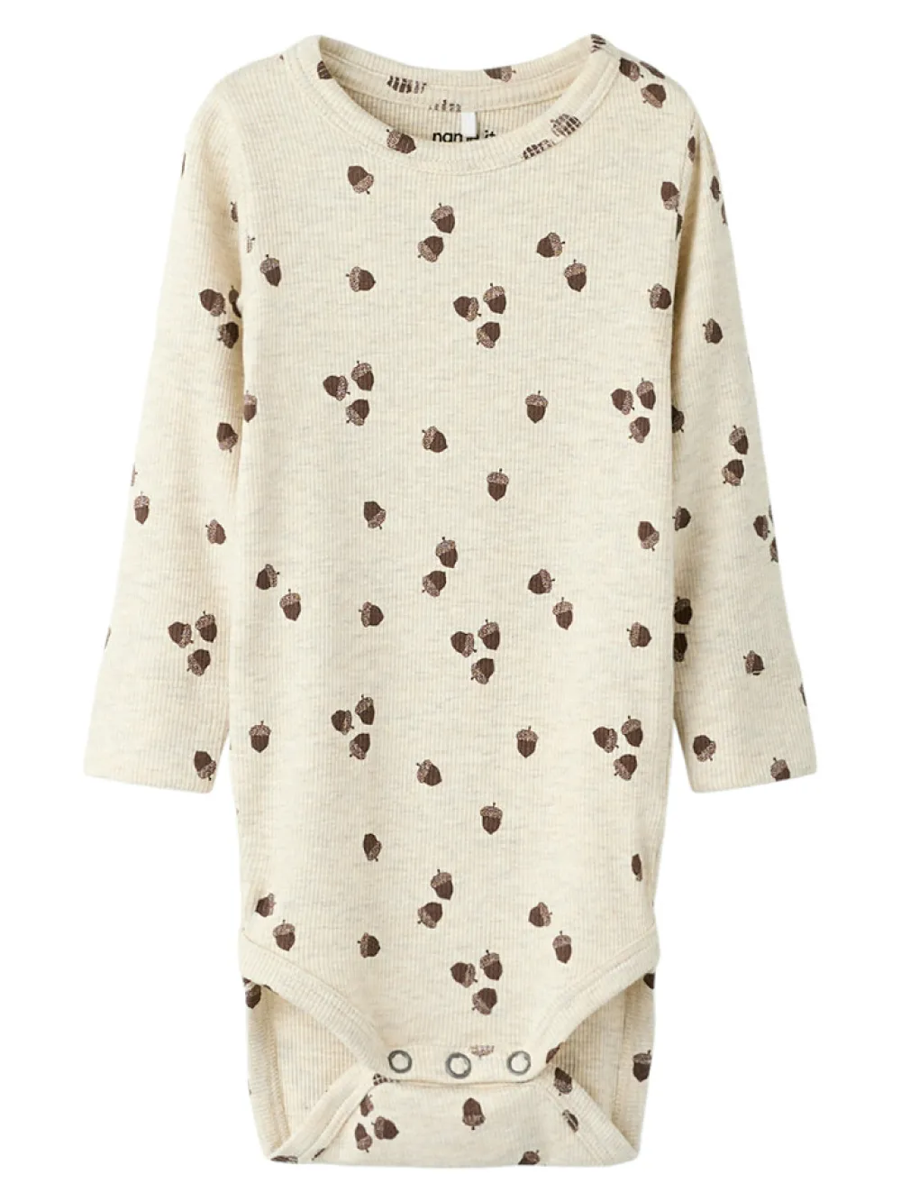 NAME IT Ritus Langærmet Body - Peyote Melange- Bodystocking Langærmet