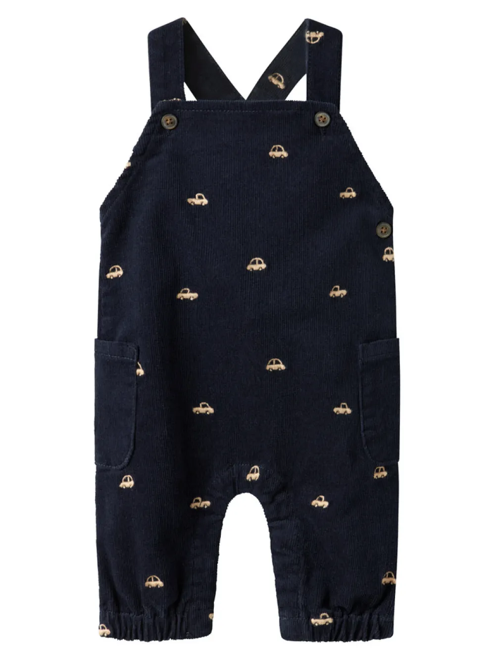 NAME IT Ron Reg Cord Emb Smækbukser - Navy Blazer- Smækbukser & Buksedragter