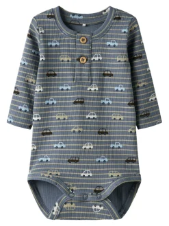 NAME IT Ronald Langærmet Body - Flint Stone- Bodystocking Langærmet