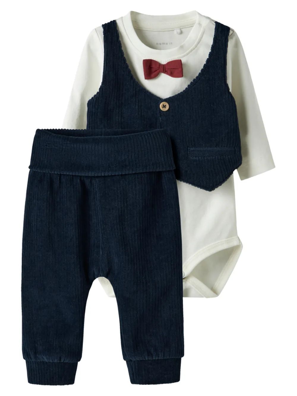 NAME IT Ronny Body Sæt - Navy Blazer- Juletøj|Bodystocking Langærmet
