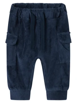 NAME IT Ronny Velour Bukser - Navy Blazer- Juletøj|Bukser