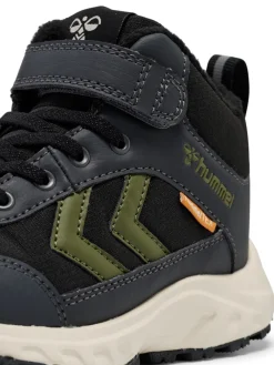 hummel Root Tex Jr - Ebony- Sneakers Med Velcro