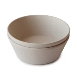 MUSHIE Runde Skåle I 2-Pak - Vanilla- Service