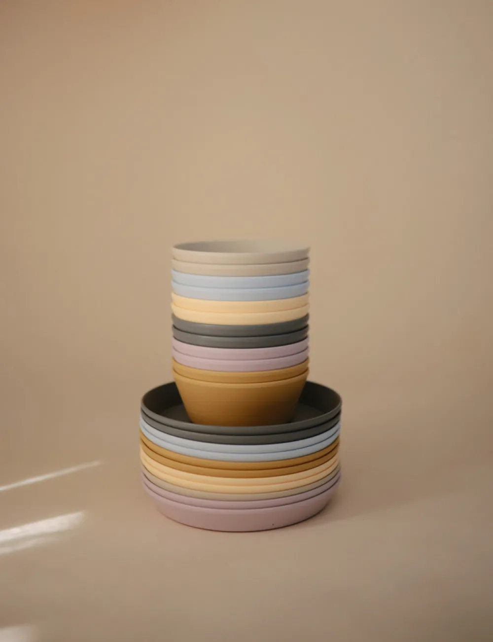 MUSHIE Runde Skåle I 2-Pak - Vanilla- Service