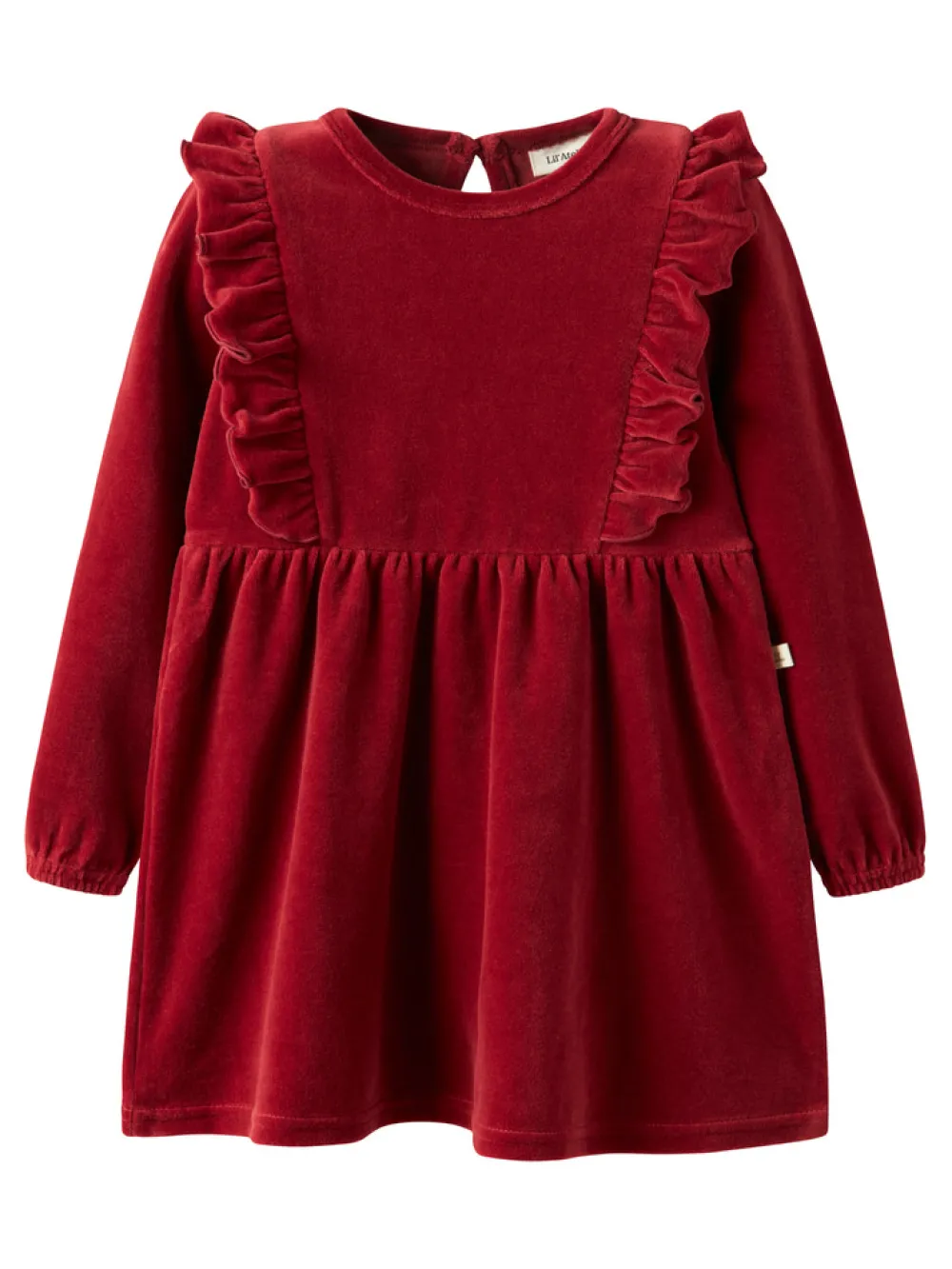 Lil' Atelier Saga Sag Kjole - Red Dahlia- Juletøj|Kjoler