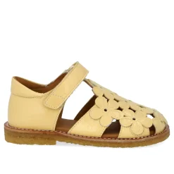 Angulus Sandal med blomster og velcro - 2706- Sandaler Med Lukket Tå