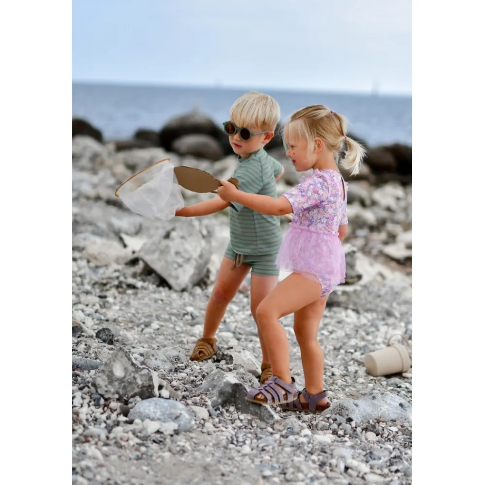 Mikk-Line Sandal Ruskind - COGNAC- Sandaler Med Lukket Tå