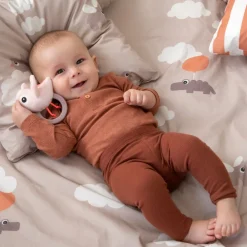 Done By Deer Sanserangle m/bidering Birdee - Blå- Rangler I Plys