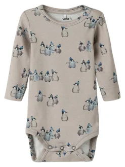 NAME IT Sanuel Langærmet Body - Inscrutable- Bodystocking Langærmet