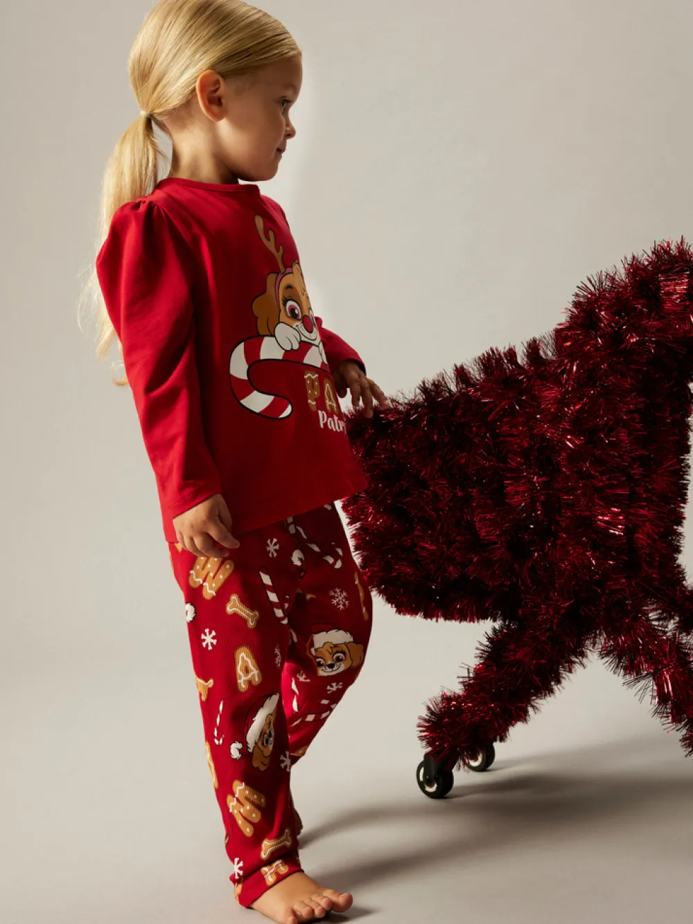 NAME IT Sarba Paw Patrol Nattøj sæt - Barbados Cherry- Licens|Juletøj