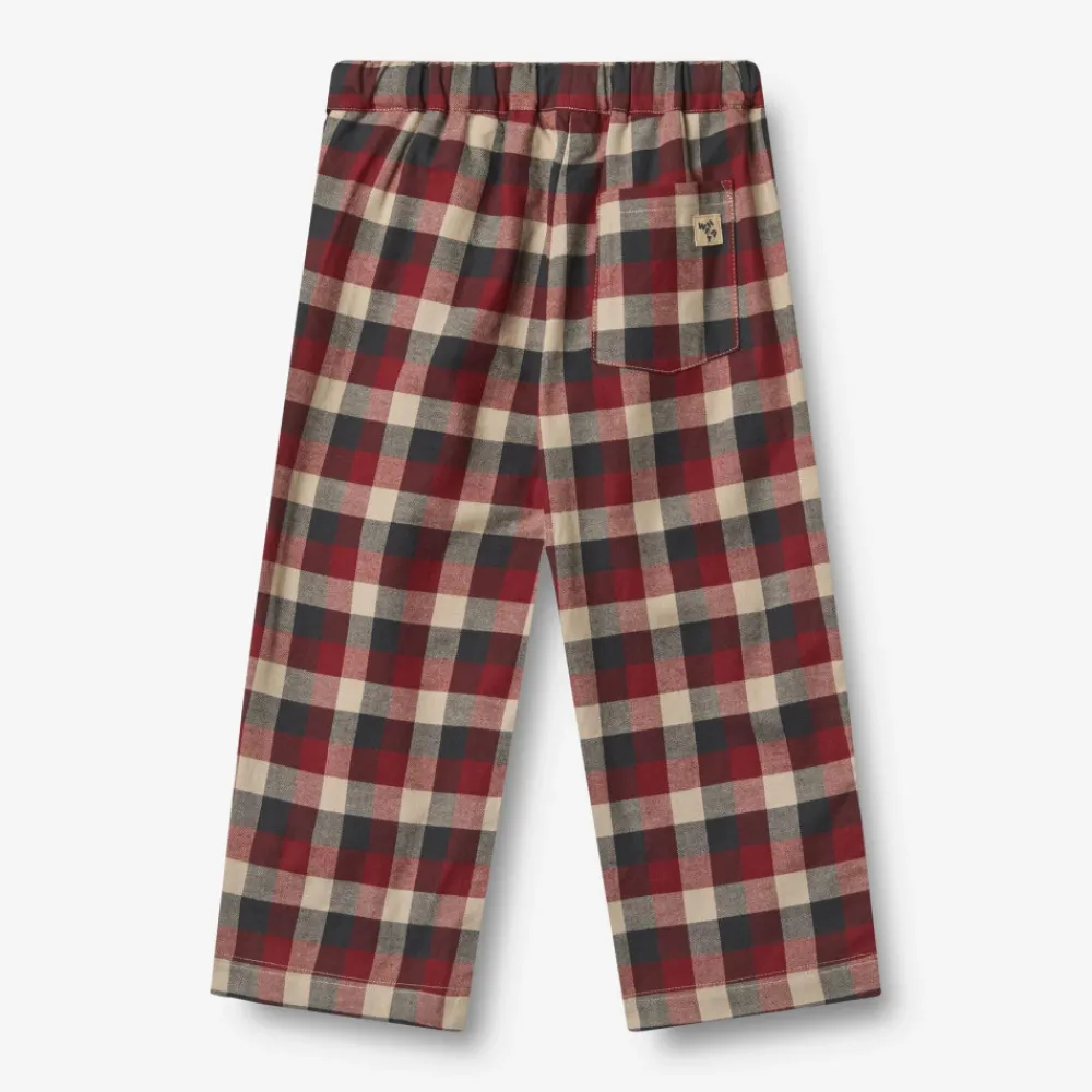 Wheat Sasha Trousers - Red Blue Check- Bukser