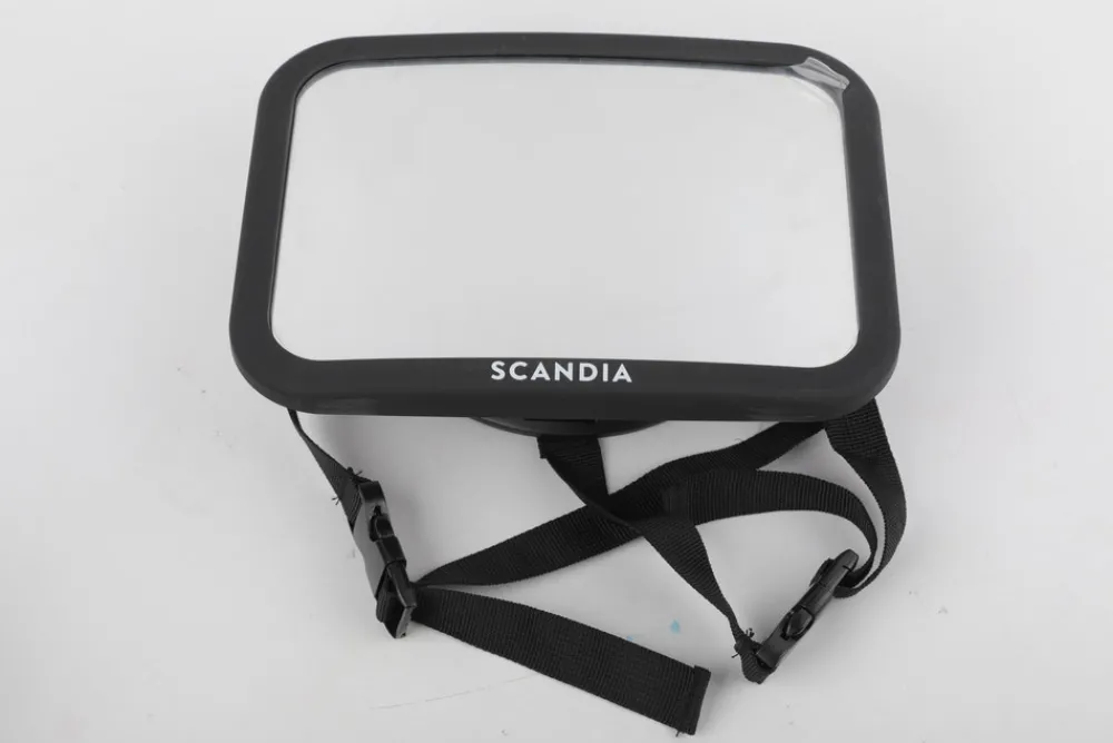Scandia Rektangel 360 gr. bilspejl - Sort- Babyspejle