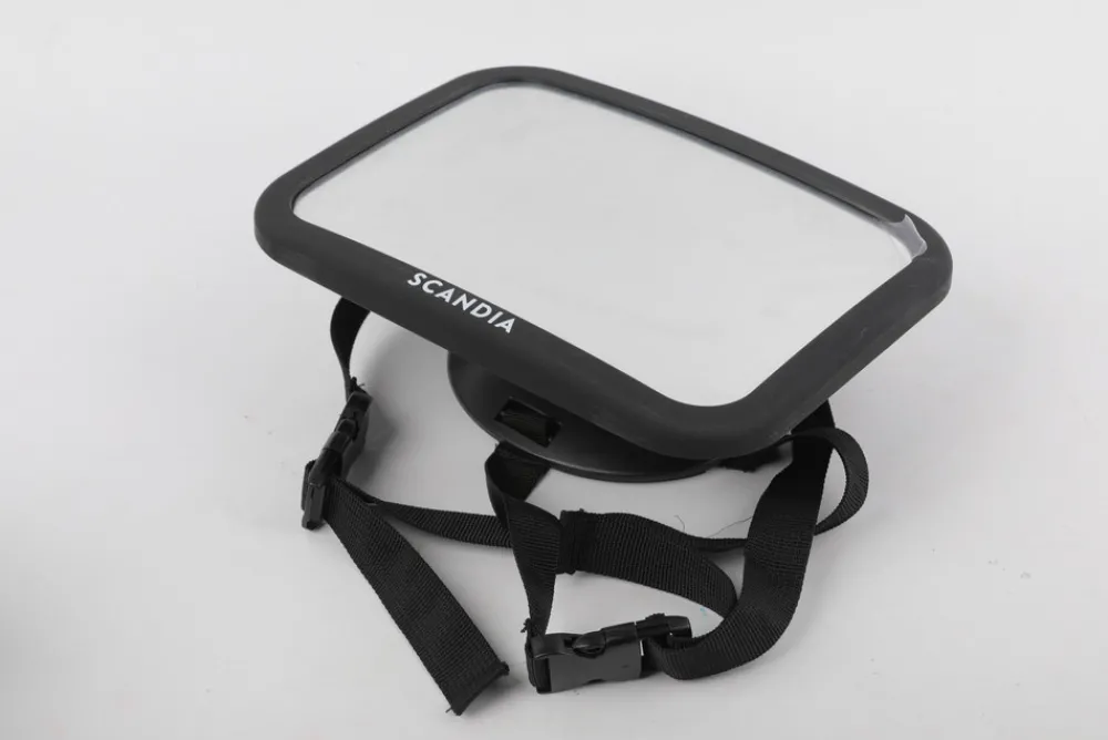 Scandia Rektangel 360 gr. bilspejl - Sort- Babyspejle