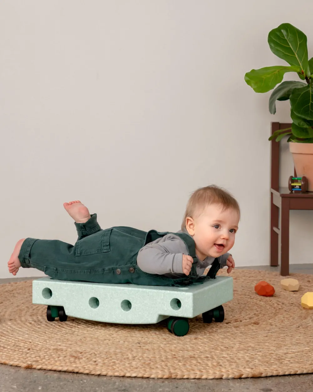 MODU Scooter board Ocean Mint / Forest Green- Store Byggesæt|Tumlemøbler