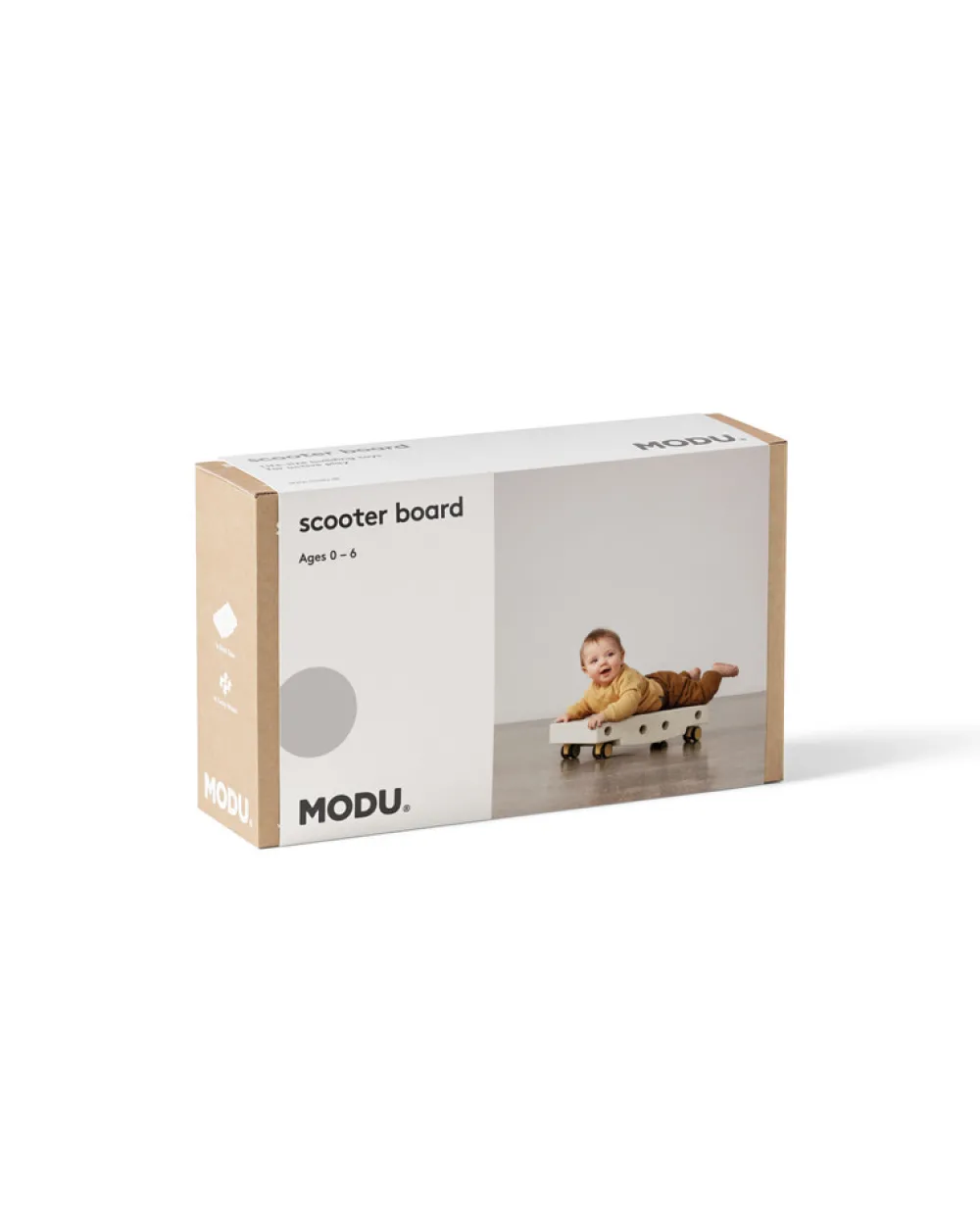 MODU Scooter board Sand Grey / Honey Yellow- Store Byggesæt|Tumlemøbler