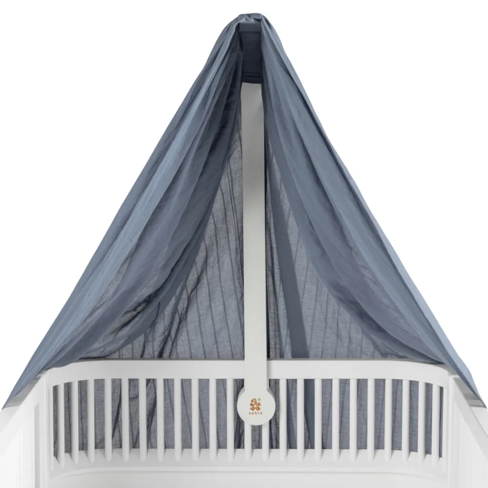 Sebra Sengehimmel, forest lake blue-Børn Sengehimler & Himmelpinde