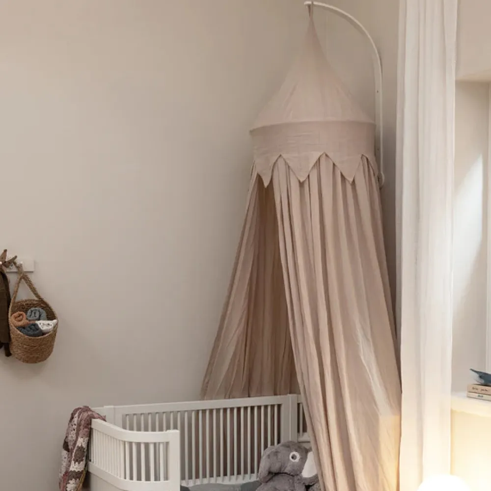 Sebra Sengehimmel-holder, vægmonteret - classic white-Børn Sengehimler & Himmelpinde