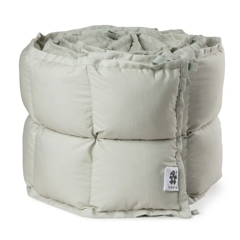 Sebra Sengerand, kapok, mist green-Børn Sengerande