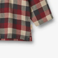 Wheat Shelby Skjorte - Red Blue Check- Skjorter