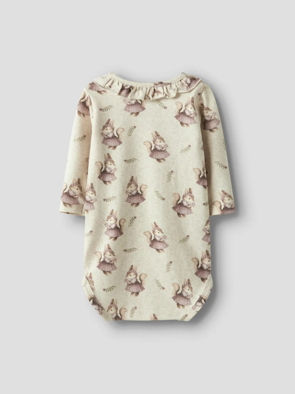 NAME IT Shelly Langærmet Body - Peyote melange- Bodystocking Langærmet