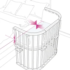 Babybay Side by side seng, Boxspring XXL - hvid-Børn Side By Side Senge
