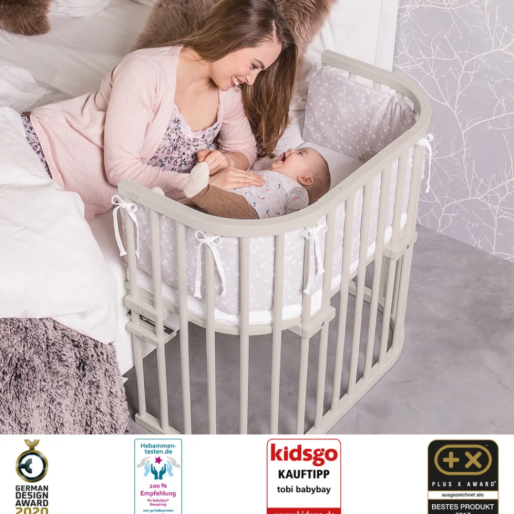 Babybay Side by side seng, original - beige-Børn Side By Side Senge