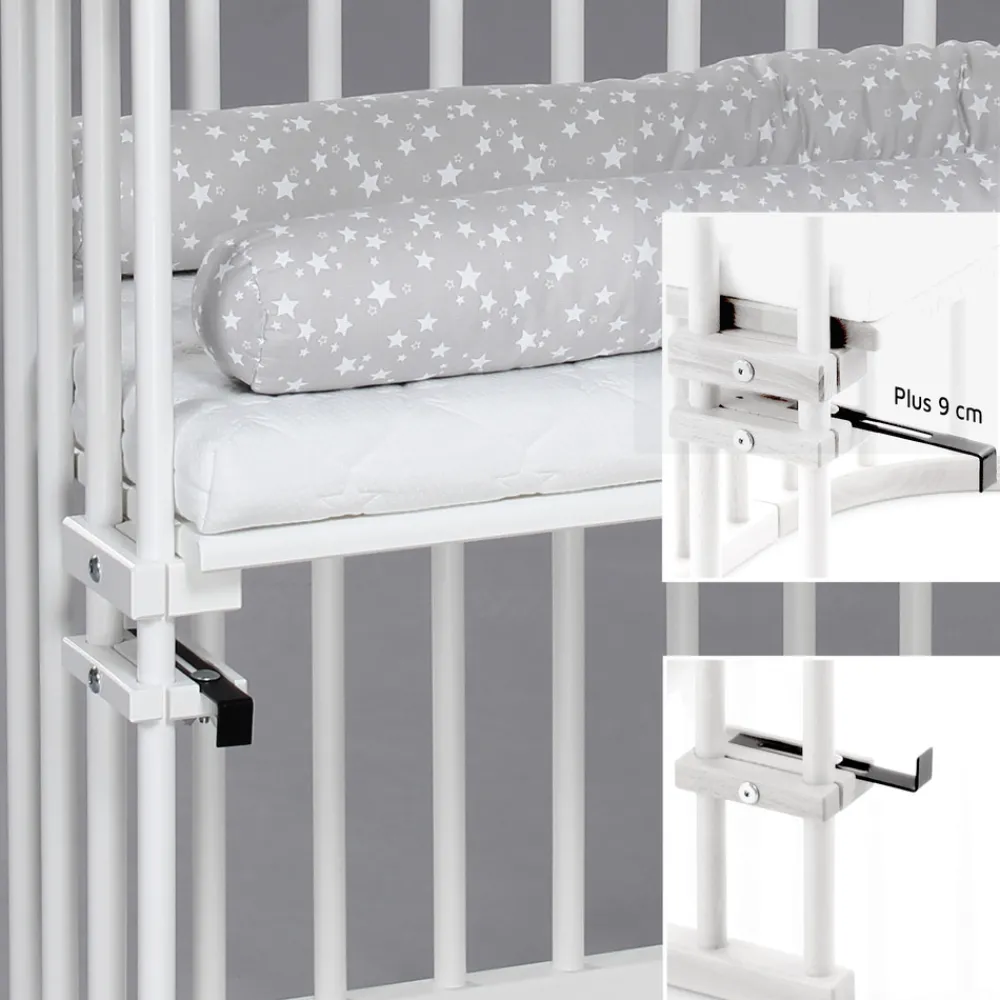 Babybay Side by side seng, original - hvid-Børn Side By Side Senge