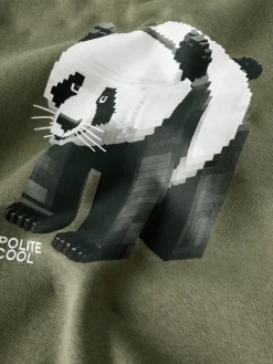 NAME IT Sigurt Sweatshirt - Dusty Olive- Cardigans, Veste & Trøjer