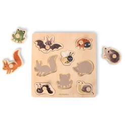 Filibabba Silhouette-puslespil i træ - Skovens dyr- Puslespil