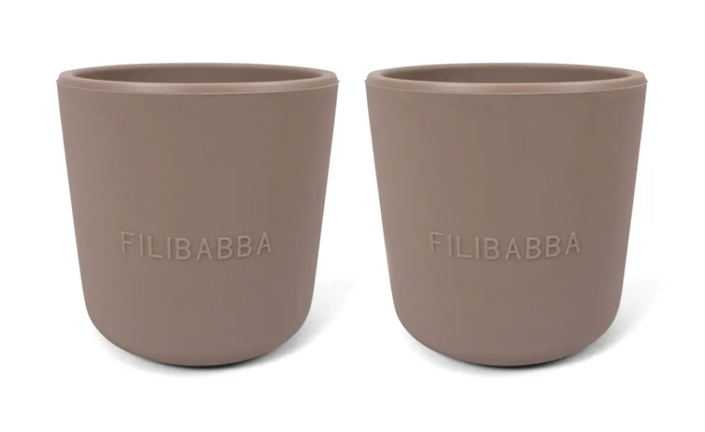Filibabba Silikone kop 2-pak - Warm Grey- Service