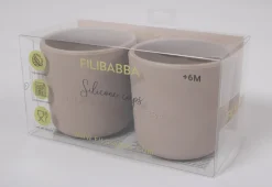 Filibabba Silikone kop 2-pak - Warm Grey- Service