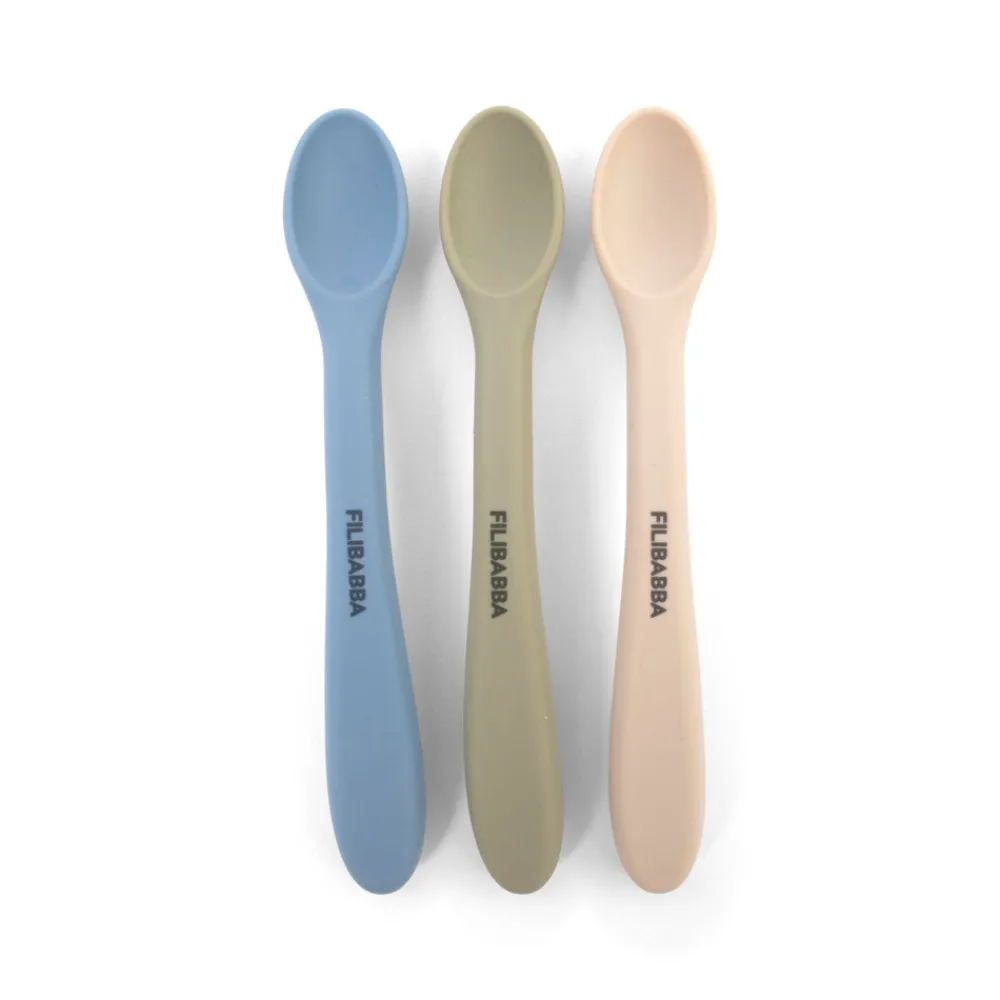 Filibabba Silikone skeer 3-pak - Ocean Mix- Bestik