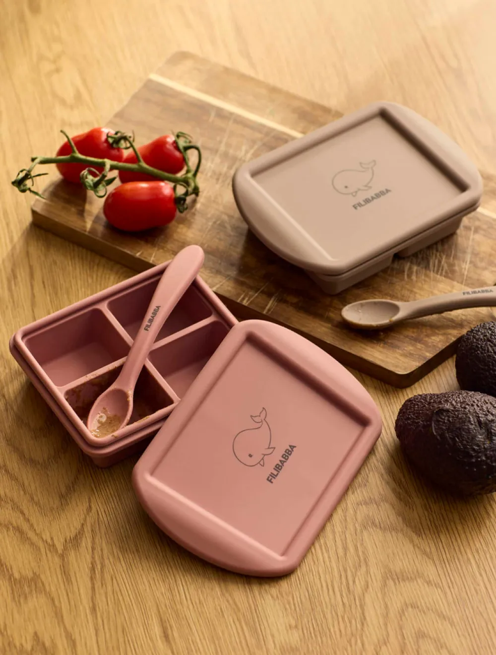 Filibabba Silikone skeer 3-pak - Rose Mix- Bestik